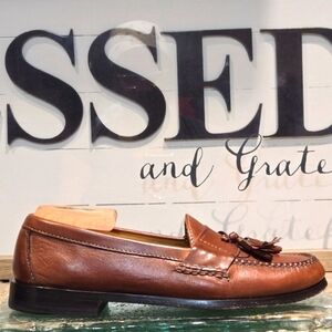 Cole Haan Pinch Tassel Leather Slip On Leather C02995 Men's 7.5 D